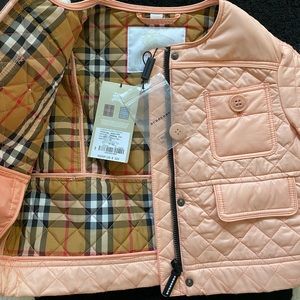 Burberry Children Quilted Bomber Jacket Size 3T